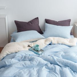 Guy Laroche Reversible Solid Color Tencel Modal Comforter DuPont Polafil Antibacterial Corn Fiber Premium Bedding _ Made in Korea